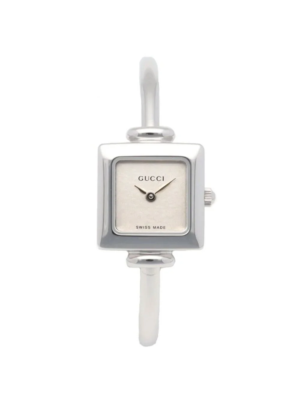 Gucci Watch Clock Stainless Steel Quartz Re